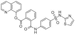 CAS#: 34352-08-4, Quinolin-8-Yl 2-[[4-(1,3-Thiazol-2-Ylsulfamoyl)Phenyl]Carbamoyl]Benzoate