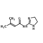 CAS 登录号：343588-19-2， N-(4,5-二氢-1H-咪唑-2-基)-3-甲基-2-丁烯酰胺