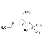 CAS 登录号：343773-34-2， [(3-乙氧基-4-乙基-1-环丁烯-1-基)氧基](三甲基)硅烷