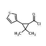 CAS 登录号：343856-88-2， 2,2-二甲基-3-(3-噻吩基)环丙烷甲酰氯