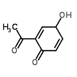 CAS 登录号：343864-52-8， 2-乙酰基-4-羟基-2,5-环己二烯-1-酮