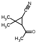 CAS 登录号：343928-93-8， 3-乙酰基-2,2-二甲基环丙烷甲腈