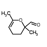 CAS#: 343929-07-7, 2,6-Dimethyl-3,4-Dihydro-2H-Pyran-2-Carbaldehyde