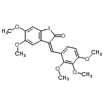 CAS#: 344243-13-6, (3Z)-5,6-Dimethoxy-3-(2,3,4-Trimethoxybenzylidene)-1-Benzothiophen-2(3H)-One
