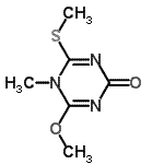 CAS 登录号：344296-00-0， 4-甲氧基-5-甲基-6-(甲硫基)-1,3,5-三嗪-2(5H)-酮