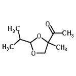 CAS 登录号：344296-59-9， 1-(2-异丙基-4-甲基-1,3-二氧戊环-4-基)乙酮