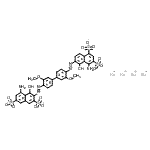 CAS 登录号：3443-04-7， 四钠4-氨基-6-[4-[4-[(8-氨基-1-羟基-3,6-二磺酸-2-萘基)偶氮]-3-甲氧基-苯基]-2-甲氧基-苯基]偶氮-5-羟基-萘-1,3-二磺酸酯