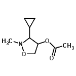 CAS 登录号：344304-83-2， 3-环丙基-2-甲基-1,2-恶唑烷-4-基乙酸酯