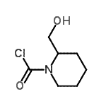 CAS 登录号：344326-76-7， 2-(羟基甲基)-1-哌啶羰基氯化物