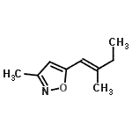 CAS 登录号：344881-41-0， 3-甲基-5-[(1E)-2-甲基-1-丁烯-1-基]-1,2-恶唑