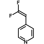 CAS 登录号：344902-30-3， 4-(2,2-二氟乙烯基)吡啶