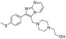CAS#: 3458-60-4, 2-[4-[[2-(4-Methylsulfanylphenyl)Imidazo[3,2-a]Pyrimidin-3-Yl]Methyl]Piperazin-1-Yl]Ethanol