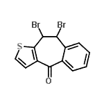 CAS#: 34580-10-4, 9,10-Dibromo-9,10-Dihydro-4H-Benzo[4,5]Cyclohepta[1,2-b]Thiophen-4-One