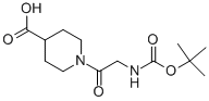 CAS 登录号：345955-48-8， 1-(2-叔丁氧羰基氨基-乙酰基)-哌啶-4-羧酸