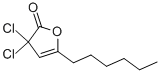 CAS 登录号：34619-36-8， 3,3-二氯-5-己基四氢呋喃-2-酮