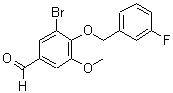 CAS#: 346459-51-6, 3-Bromo-4-[(3-Fluorobenzyl)Oxy]-5-Methoxybenzaldehyde
