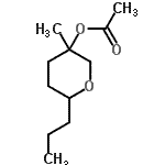 CAS#: 34647-45-5, 3-Methyl-6-Propyltetrahydro-2H-Pyran-3-Yl Acetate