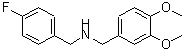 CAS 登录号：346694-18-6， 1-(3,4-二甲氧基苯基)-N-(4-氟苄基)甲胺