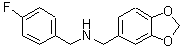 CAS 登录号：346725-54-0， 1-(1,3-苯并二氧戊环-5-基)-N-(4-氟苄基)甲胺