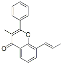 CAS 登录号：3468-00-6， 3-甲基-2-苯基-8-(1-丙烯基)-4-苯并吡喃酮