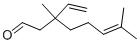 CAS 登录号：34687-42-8， 3-乙烯基-3,7-二甲基辛-6-烯醛