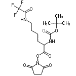 CAS#: 34695-46-0, 2,5-Dioxo-1-Pyrrolidinyl N<Sup>2</Sup>-{[(2-Methyl-2-Propanyl)Oxy]Carbonyl}-N<Sup>6</Sup>-(Trifluoroacetyl)Lysinate