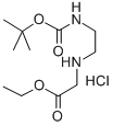 CAS 登录号：347890-34-0， N-[2-(叔丁氧羰基-氨基)乙基]甘氨酸乙酯盐酸盐