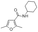 CAS 登录号：34849-42-8， N-环己基-2,5-二甲基呋喃-3-甲酰胺