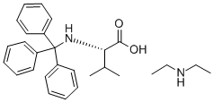 CAS 登录号：3485-55-0， N-alpha-三苯甲基-L-缬氨酸二乙胺盐