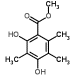 CAS 登录号：34874-78-7， 甲基2,4-二羟基-3,5,6-三甲基苯甲酸酯