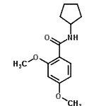 CAS 登录号：349107-47-7， N-环戊基-2,4-二甲氧基苯甲酰胺