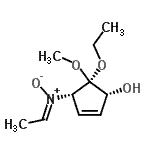 CAS 登录号：349611-66-1， (1R,4S,5S)-5-乙氧基-4-[(Z)-亚乙基(氧代)-lambda<sup>5</sup>-氮烷基]-5-甲氧基-2-环戊烯-1-醇