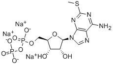 CAS 登录号：34983-48-7， 2-(甲硫基)-腺苷 5'-二磷酸三氢三钠
