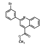CAS#: 350989-85-4, Methyl 2-(3-Bromophenyl)-4-Quinolinecarboxylate