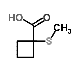CAS 登录号：35120-20-8， 1-(甲硫基)环丁烷羧酸