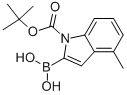 CAS 登录号：352359-21-8， 2-硼酸基-4-甲基-1H-吲哚-1-羧酸叔丁酯