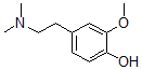 CAS 登录号：35266-63-8， 4-(2-二甲基氨基乙基)-2-甲氧基苯酚
