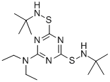 CAS 登录号：35302-16-0， 4,6-二[(叔丁基氨基)硫基]-N,N-二乙基-1,3,5-三嗪-2-胺