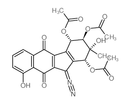 CAS 登录号：35303-08-3， [(1R,2S,3S,4S)-1,4-二乙酰氧基-5-氰基-3,7-二羟基-3-甲基-6,11-二氧代-2,4-二氢-1H-苯并[h]咔唑-2-基]乙酸酯