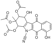 CAS 登录号：35303-12-9， (1R,2R,3R,4S)-1,2,3-三乙酰氧基-11-偶氮基-4,10-二羟基-2-甲基-9-氧代-3,4-二氢-1H-苯并[b]芴-5-醇