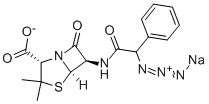 CAS#: 35334-12-4, Sodium (2S,5R,6R)-6-[(2-Azido-2-Phenylacetyl)Amino]-3,3-Dimethyl-7-Oxo-4-Thia-1-Azabicyclo[3.2.0]Heptane-2-Carboxylate