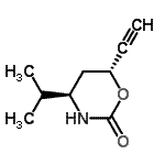 CAS#: 354988-41-3, (4R,6R)-6-Ethynyl-4-Isopropyl-1,3-Oxazinan-2-One