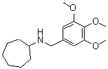 CAS 登录号：356075-79-1， N-(3,4,5-三甲氧基苄基)环庚胺