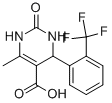 CAS#: 356566-54-6, 1,2,3,4-Tetrahydro-6-Methyl-2-Oxo-4-[2-(Trifluoromethyl)Phenyl]-5-Pyrimidinecarboxylic acid