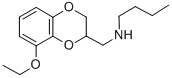 CAS#: 3570-46-5, Butyl-[(8-Ethoxy-2,3-Dihydro-1,4-Benzodioxin-2-Yl)Methyl]Azanium Chloride