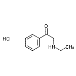 CAS 登录号：35801-82-2， 2-(乙基氨基)-1-苯乙酮盐酸盐(1:1)