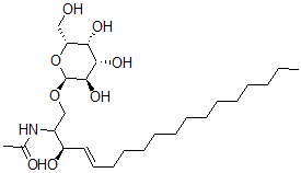 CAS 登录号：35823-61-1， N-[(E,3R)-3-羟基-1-[(2S,3R,4S,5R,6R)-3,4,5-三羟基-6-(羟基甲基)四氢吡喃-2-基]氧基十八碳-4-烯-2-基]乙酰胺