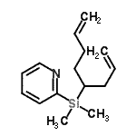 CAS 登录号：358782-92-0， 2-[二甲基(1,7-辛二烯-4-基)硅烷基]吡啶