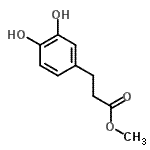 CAS 登录号：3598-22-9， 甲基3-(3,4-二羟基苯基)丙酸酯
