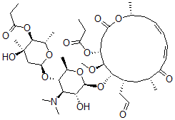 CAS#: 36025-69-1, [(2S,3S,4R,6S)-6-[(2R,3S,4R,5R,6S)-4-Dimethylamino-5-Hydroxy-6-[[(4R,5S,6S,7R,9R,11E,13E,16R)-5-Methoxy-9,16-Dimethyl-2,10-Dioxo-7-(2-Oxoethyl)-4-Propanoyloxy-1-Oxacyclohexadeca-11,13-Dien-6-Yl]Oxy]-2-Methyloxan-3-Yl]Oxy-4-Hydroxy-2,4-Dimethyloxan-3-Yl] Propanoate